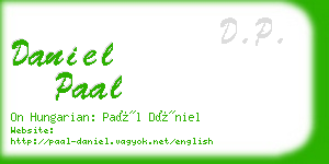 daniel paal business card